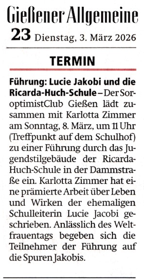 2026-03-03 GiAllgZ_S23 Fuehrung durch das Jugendstilgebaeude der Ricarda So. 8. Maerz 11 Uhr